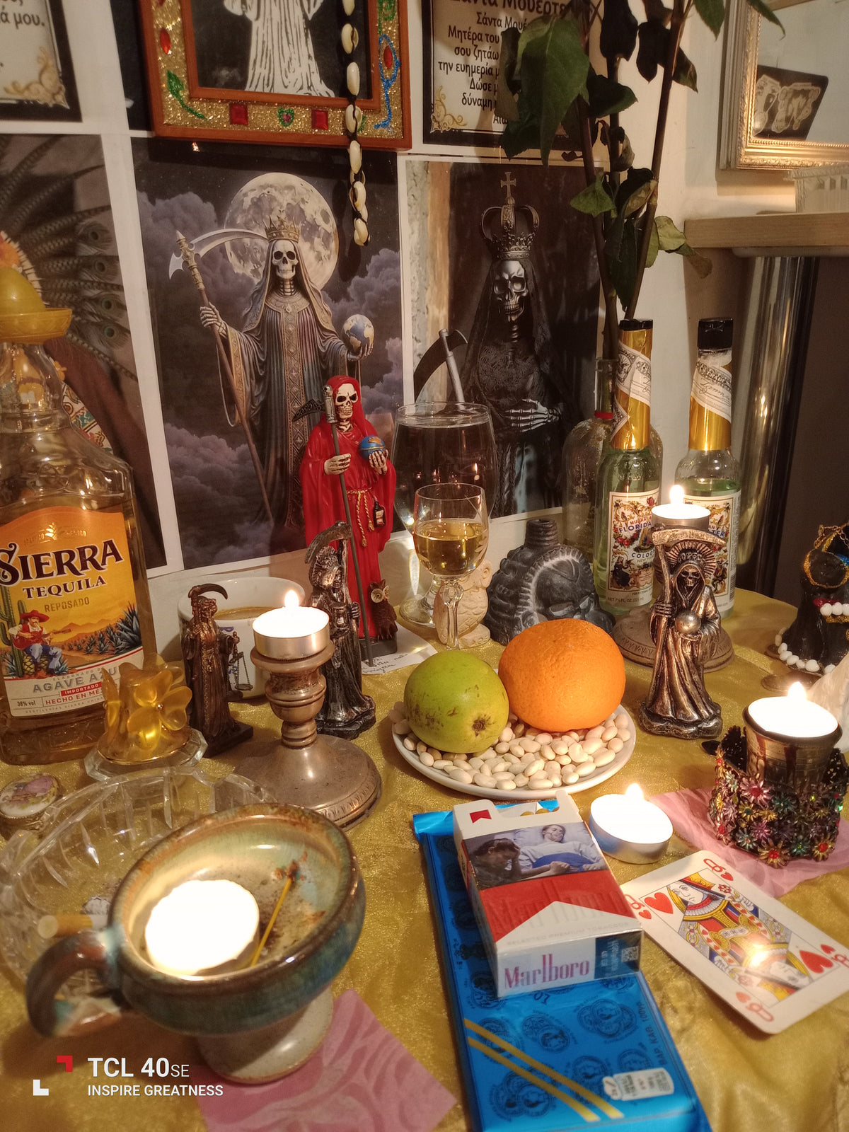 Blessings at the altar of Santa Muerte